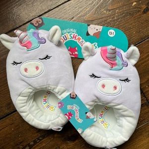 Kids 13-1 Unicorn Squishmallow Slippers